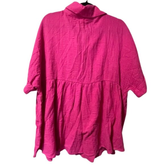 Andree by unit floral babydoll BUTTON UP SIZE 3X - Picture 3 of 3